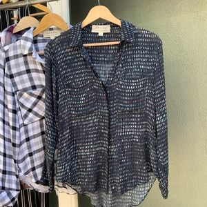 Cloth & Stone sheer button down top